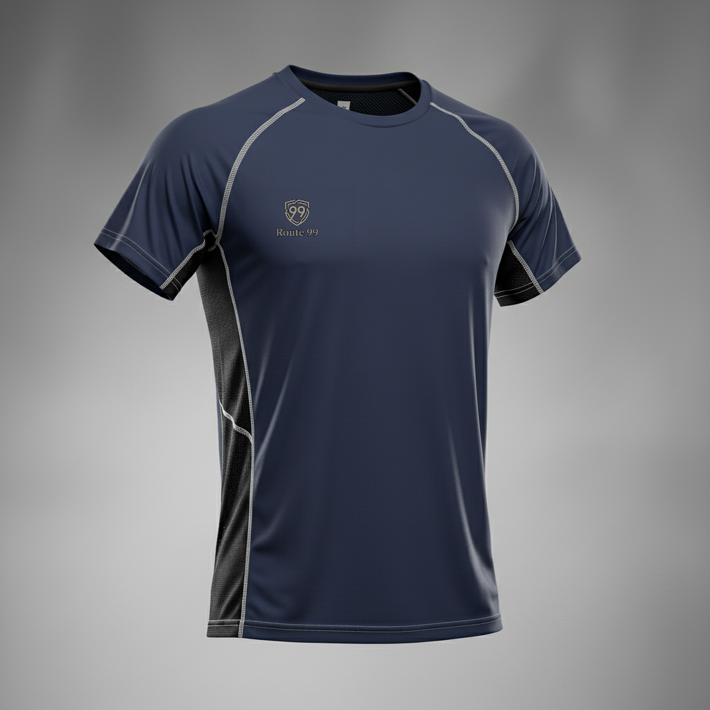 Route 99 Active Training Tee – Authentic, Breathable & High-Performance Fit