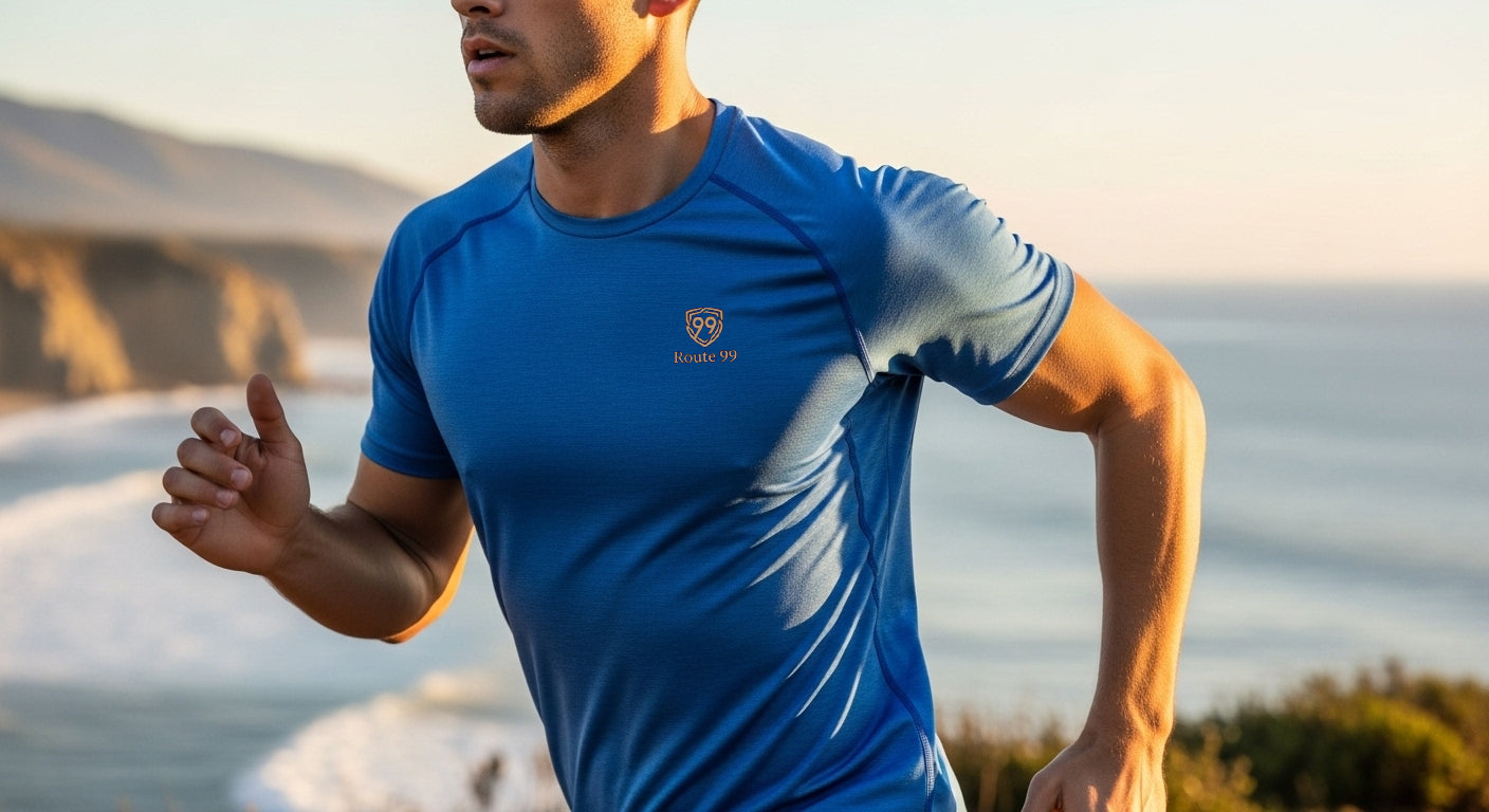 Route 99 Performance DryFit Tee – Authentic, Moisture-Wicking & Athletic Comfort