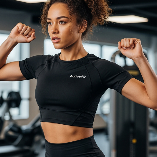 Route 99 ActiveFit Crop – Authentic, Moisture-Wicking & Performance Ready